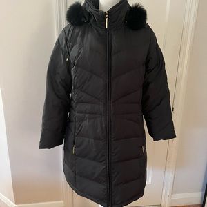 Ellen Tracy Fur-trimmed Puffer Coat